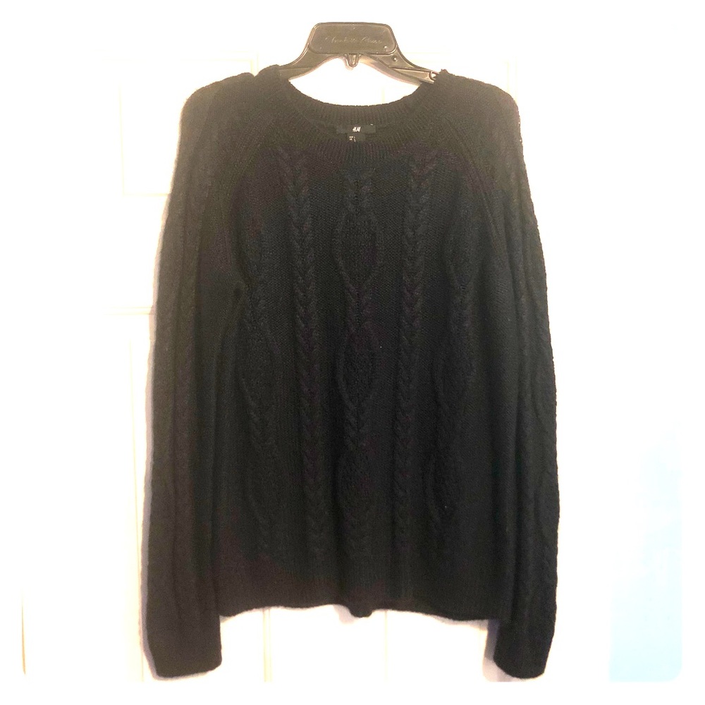 Navy Cable Knit Sweater